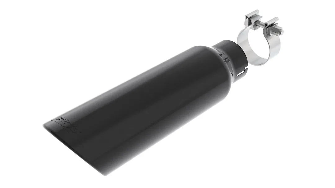 20162 – BORLA Exhaust Tail Pipe Tip, T-304 Stainless Steel 2.75 Inch Inlet Diameter 4 Inch Outlet Diameter Angle Cut ...